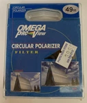 49MM Omega Pro-view (kenko) Circular Polarizing Filter C-pol Polarizer New. Fixed Price $11.95.