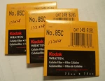 Kodak Wratten Gelatin Filter No 85C 3" Or 75MM Square. Fixed Price $6.75.