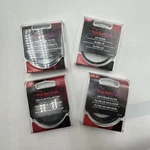 Rocketfish 58MM Filter Lot Of 4 RF-SF58, RF-CP58, RF-UVF58, RF-DF58. Fixed Price $19.99.