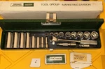 Sk Dresser Tools Usa S-k Beautiful Chrome 20PC 3/8" Socket Set Nos Deep Mid 4520. Fixed Price $189.00.