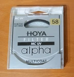 Hoya Alpha 58MM Mc Uv Filter. Fixed Price $13.99.