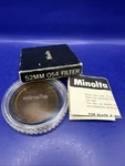 Nos- Minolta Threaded Filter 52MM O54 Orange Lens Hard Case Original. Fixed Price $8.99.