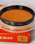 85-A Color Conversion Glass Lens Filter Japan E55 E-55 Vemar. Fixed Price $14.00.