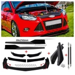Ford Focus 2012-2014 Front Splitter Bumper Lip Spoiler Kits+strut Rods. Fixed Price $88.34.