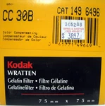 New No. Cc 30B Kodak Wratten Gelatin Filter 75 Mm X Catalog #1496496. Fixed Price $24.99.