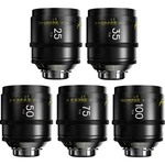 Dzofilm Arles Prime Cine 5-LENS Kit For Mount #DZO-SAP5A25IPL. Fixed Price $8899.00.
