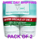 Vichy 48H Intensive Anti-perspirant Deodorant Roll-on 2 X 50ML Us Seller. Fixed Price $35.95.