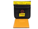 Tiffen 4X4" Coral Solid Color Glass Filter Mfr #44CO1 - Serial #C101. Fixed Price $175.00.