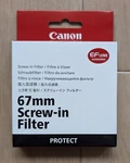 Canon Protect Filter 67MM / Airmail With Tracking. Fixed Price $55.00.