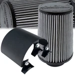 Hps Heat Shield + Round Intake Air Filter 3" Id, 9.5" L, 6" Base, White. Fixed Price $105.24.