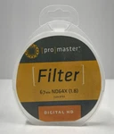 Promaster Digital Hd Filter 67MM ND64X (1.8) Code 8793. Fixed Price $14.50.