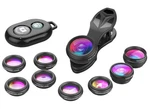 Apexel Phone Camera Lens-macro Lens+wide Lens+fisheye Lens+telephoto Black. Fixed Price $47.20.