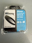 Ultimaxx 49MM Professional Digital Hd Ultraviolet (uv) Filter Studio Series. Fixed Price $14.99.