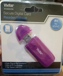 Vivitar Secure Digital Card Reader/ Writer VIV-CR-35 Mac & Pc Compatible Purple. Fixed Price $9.75.