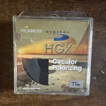 Promaster Hgx Digital Circular Polarizer 77MM Threaded Camera Filter Mpn 2461. Fixed Price $15.00.