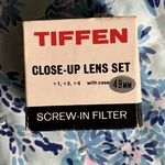 Tiffen Close-up Threaded 49MM Circular Lens Filter Set With Case. Fixed Price $17.50.