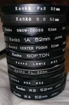 Lot 11 52MM Lens Filters Kenko Colored ND4 Pl Center Focus 1A W2 Softon LBW12. Fixed Price $55.19.