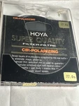 Hoya 77MM Super Quality Cir-polarizing Filter. Fixed Price $29.00.