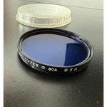Tiffen 80A 55MM Blue Color Correction Lens Filter SF-55M Usa With Case Camera. Fixed Price $7.00.
