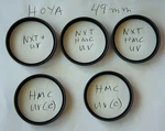 Hoya Nxt+, Hmc Uv, Uv(c) Lens Filter Set 49MM For Pentax K1000 Olympus Zuiko. Fixed Price $6.50.
