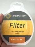 Promaster 77MM Protection - Digital Hd Lens Filter Code 4264. Fixed Price $12.50.