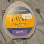 Promaster 58MM Nd 8X Neutral Density Digital Circular Threaded Filter 2765. Fixed Price $11.30.