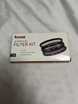 New Focus 40.5MM Lens Filter Set W/ Uv, Circular Polarizer & Fluorescent Kit. 3X. Fixed Price $12.00.