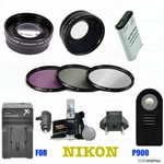Fisheye Lens Zoom EN-EL23 +3HD Filters Charger For Nikon Coolpix P900. Fixed Price $146.00.