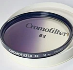 Cromofilter Glass Lens B2 Blue France Graduated E58 E-58. Fixed Price $14.99.