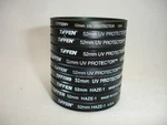 Tiffen 52MM Uv Protector HAZE-1 Filter, Lot Of 10, As Is (ten Filters Total). Fixed Price $18.30.