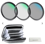 Neewer Nw Series 67MM UV/CPL/ND4 Filter Kit W/ Case 9886. Fixed Price $32.29.