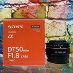 New Sony DT50 F/1.8 Sam SAL50F18 Lens A-mount W/ Box Interchangeable Camera. Fixed Price $124.99.