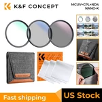 K&f Concept UV&CPL&ND4 Lens Kit +filter BAG+3X Cleaning Cloth 67/77/82MM. Fixed Price $37.99.