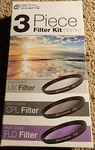 Digital Concepts DC-FK3-58 Piece Camera 58MM Filter Kit Black Uv Cpl Fld Ultra. Fixed Price $20.00.