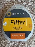 Promaster 40.5MM Uv Digital Hd Lens Filter. Fixed Price $11.00.