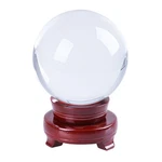 Longwin 120MM Clear Crystal Ball Meditation Glass Sphere Photo Prop Free Stand. Fixed Price $37.99.