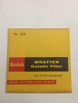 Kodak Wratten 82B Gelatin 3 Square Filter New. Fixed Price $27.00.