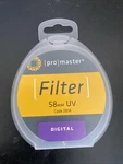 Promaster Digital Uv Precision Optical Filter 58MM Lens Made In Japan. Fixed Price $8.00.