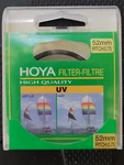 Brand New Hoya 52MM Uv High Quality Filter With Case Tokina - Pitch 0.75. Fixed Price $14.55.