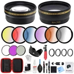 55MM Lens Accessory Kit - Includes Filter Sets, Case & Cleaning By Deco Gear. Fixed Price $49.95.