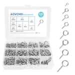 Aovchei Eye Screws Set, 0.39" 0.59" 0.67" 0.39-1.5 Inch 581PCS, Silver. Fixed Price $11.75.