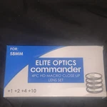 Elite Optics Commander 4PC Hd Macro Close-up Lens Filter Set 58MM. Fixed Price $14.99.
