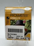 Promaster Diffuser Filter 58MM. 4493 Great Condition 35MM Camera. Fixed Price $11.75.