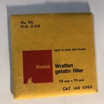 Kodak Wratten Gelatin Filter 75MM X No N.d. 0.60 149 6363 - Sealed. Fixed Price $16.95.