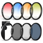 Neewer FL-P4D 67MM Filter Kit CPL/ND32/STAR/GRAD For Iphone/samsung. Fixed Price $54.49.