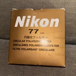 Nikon 77MM Circular Polarizer Cpl Filter Boxed With Case New. Fixed Price $90.00.