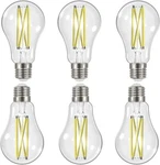 Satco S12430 - 12.5 Watt Led A19 Clear Bulbs 3000K 120 Volt (6 Pack). Fixed Price $26.73.