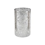 Wgvi Hurricane Candle Holder Sleeve, W: 4", Ht: 6", Silver Speckled Glass Cyl.... Fixed Price $23.78.