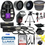 Panasonic Lumix DC-GH5S 32GB Pro Mega Hd Kit Lenses Filter-flash-tripod-backpack. Fixed Price $222.55.