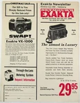 1968 Seymour's Exakta Newsletter Christmas Issue VX-100 Camera Film Lens Photo. Fixed Price $13.00.